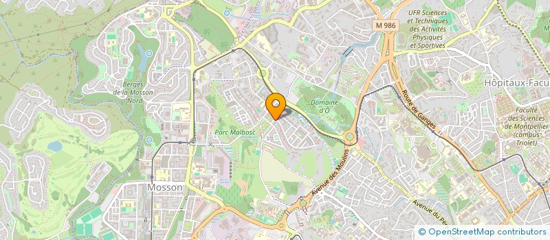 localisation de l'entreprise MYPHISTETI à MONTPELLIER