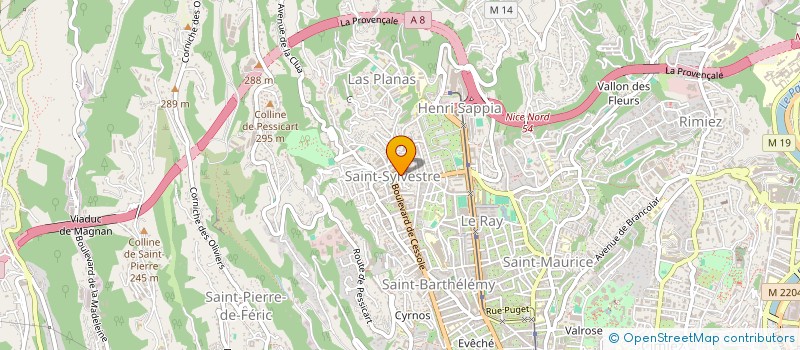 localisation de l'entreprise MYPROGAZ à NICE