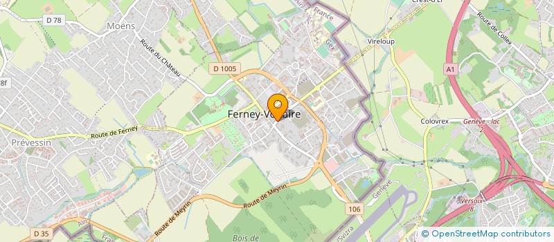 localisation de l'entreprise MYPURESKIN à FERNEY-VOLTAIRE