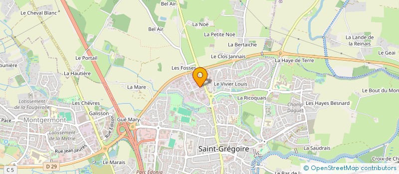 localisation de l'entreprise MYRA à SAINT-GREGOIRE