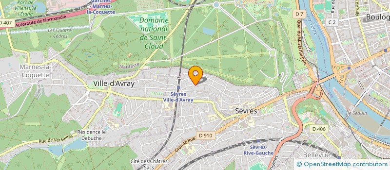 localisation de l'entreprise MYRAJE à SEVRES