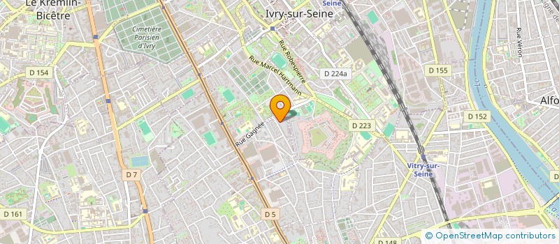 localisation de l'entreprise MYRI ROSE  VITRY-SUR-SEINE