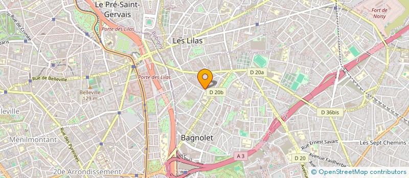 localisation de l'entreprise MYRIAD  BAGNOLET