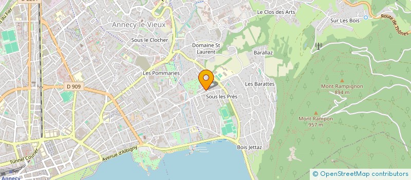 localisation de l'entreprise MYRIADE à ANNECY