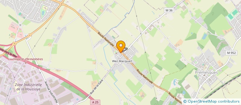 localisation de l'entreprise MYRIAGONE  LA CHAPELLE-D'ARMENTIERES