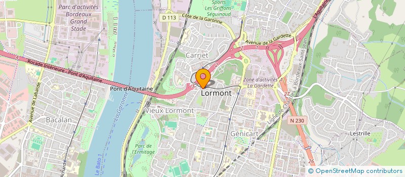 localisation de l'entreprise MYRIAM BAGIEU  LORMONT