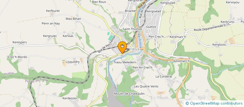 localisation de l'entreprise MYRIAM COIFFURE  PONTRIEUX