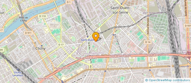 localisation de l'entreprise MYRIAM ET FRERES à SAINT-OUEN-SUR-SEINE