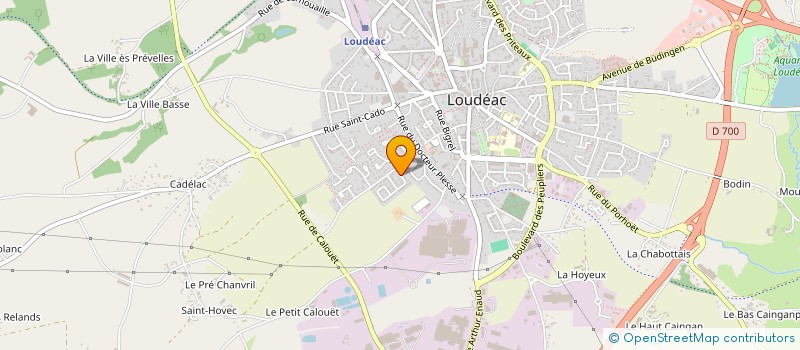 localisation de l'entreprise MYRIAM MAINGUENEAU FLAGEUL à LOUDEAC