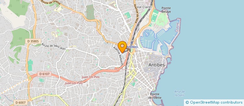 localisation de l'entreprise MYRIC à ANTIBES