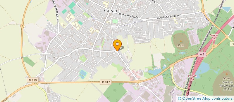 localisation de l'entreprise MYRIC à CARVIN