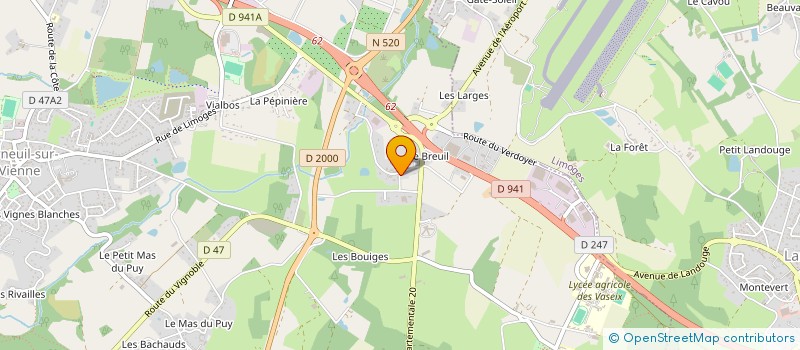 localisation de l'entreprise MYRICE  VERNEUIL-SUR-VIENNE