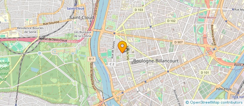 localisation de l'entreprise MYRINVEST à BOULOGNE-BILLANCOURT