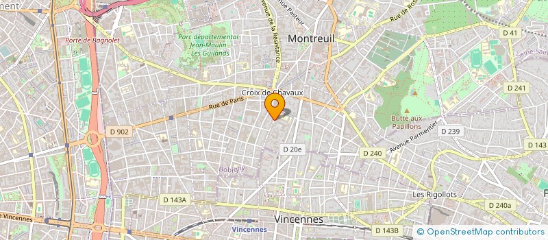 localisation de l'entreprise MYRPAUL  MONTREUIL