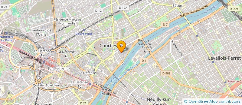 localisation de l'entreprise MYRTHEO à COURBEVOIE