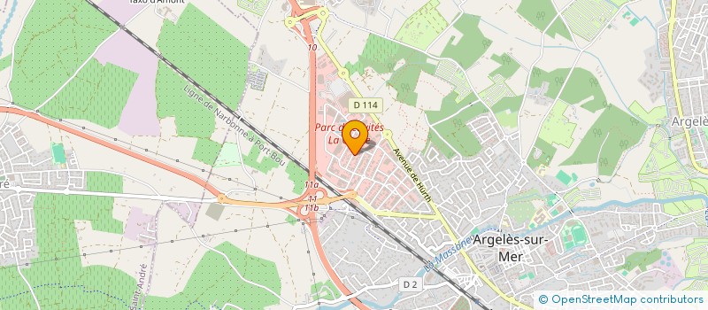 localisation de l'entreprise MYRTILLE COMMUNICATION  ARGELES-SUR-MER