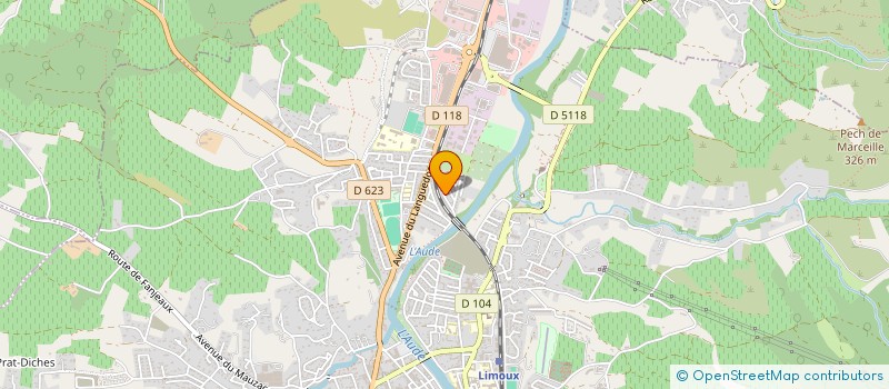 localisation de l'entreprise MYRYS INVESTISSEMENT à LIMOUX
