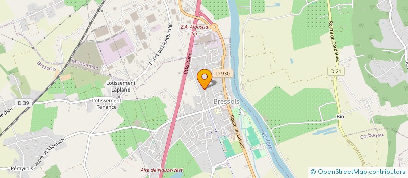 localisation de l'entreprise MYS  BRESSOLS