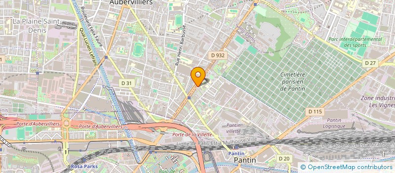 localisation de l'entreprise MYS  PANTIN