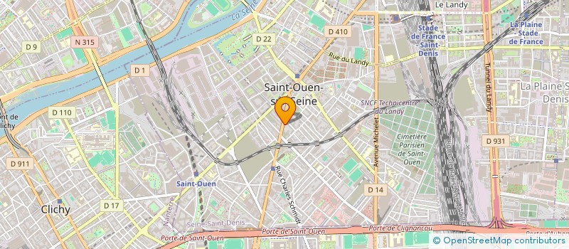 localisation de l'entreprise MYSAN à SAINT-OUEN-SUR-SEINE