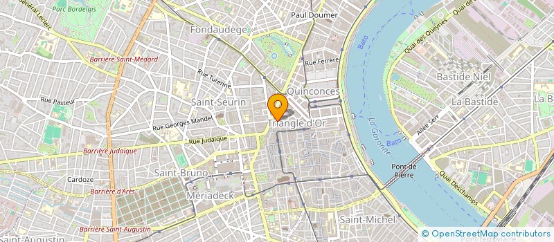 localisation de l'entreprise MYSKIN à BORDEAUX