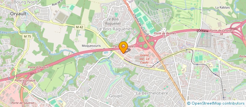 localisation de l'entreprise MYSTAX à ORVAULT