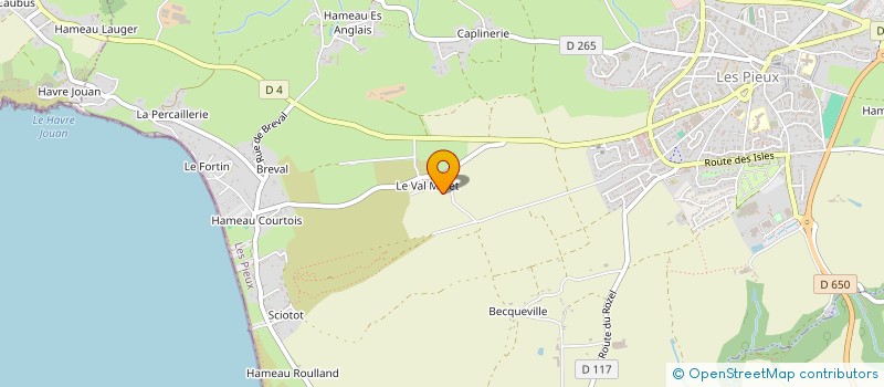 localisation de l'entreprise MYSTECHA  LES PIEUX