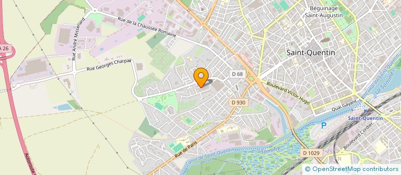 localisation de l'entreprise MYSTIC LEGENDS ST QUENTIN FOOTBALL US à SAINT-QUENTIN