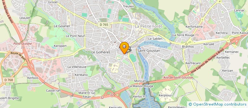 localisation de l'entreprise MYSTIC MB à AURAY