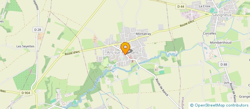 localisation de l'entreprise MYSTONE ARS SUR FORMANS  ARS-SUR-FORMANS