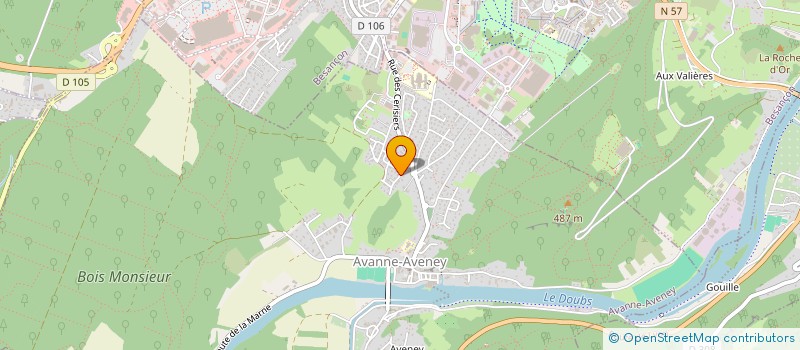 localisation de l'entreprise MYTAXIVTC  AVANNE-AVENEY