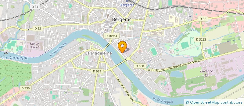 localisation de l'entreprise MYTHIQUE à BERGERAC