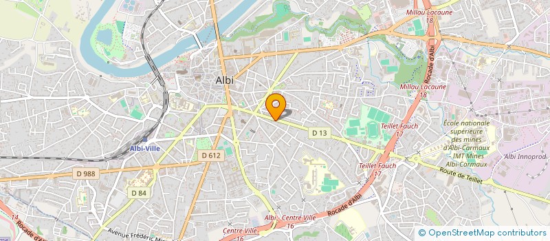 localisation de l'entreprise MYTHIQUE IMMOBILIER à ALBI