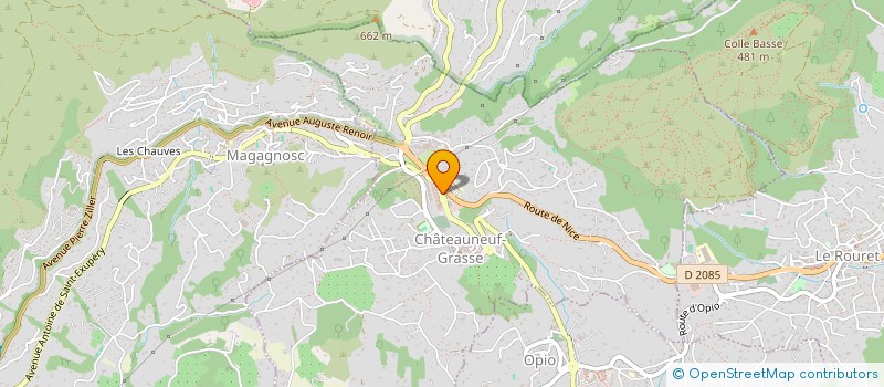 localisation de l'entreprise MYTHOMAUDE  CHATEAUNEUF-GRASSE