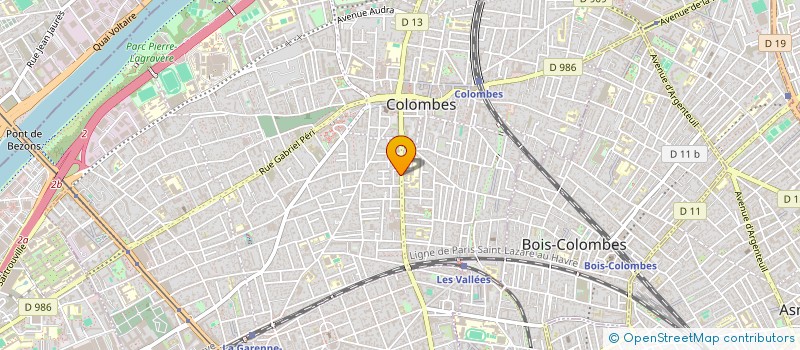 localisation de l'entreprise MYTRANS à COLOMBES
