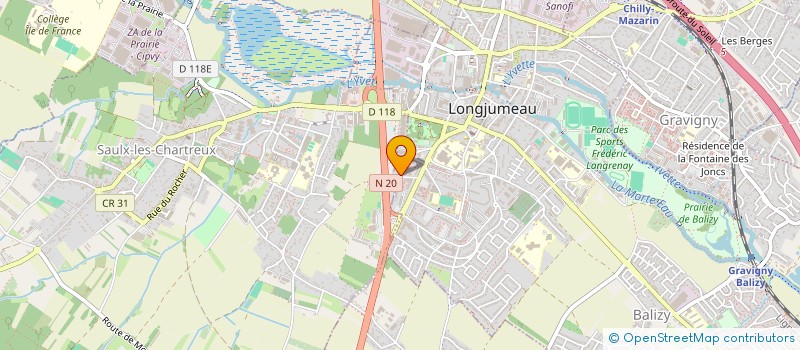localisation de l'entreprise MYUTWO à LONGJUMEAU