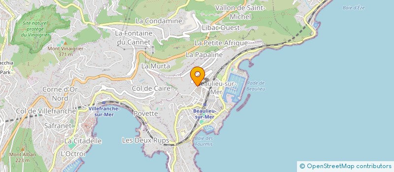 localisation de l'entreprise MYVANO à BEAULIEU-SUR-MER
