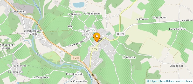 localisation de l'entreprise MYVI à VAL-DE-COGNAC
