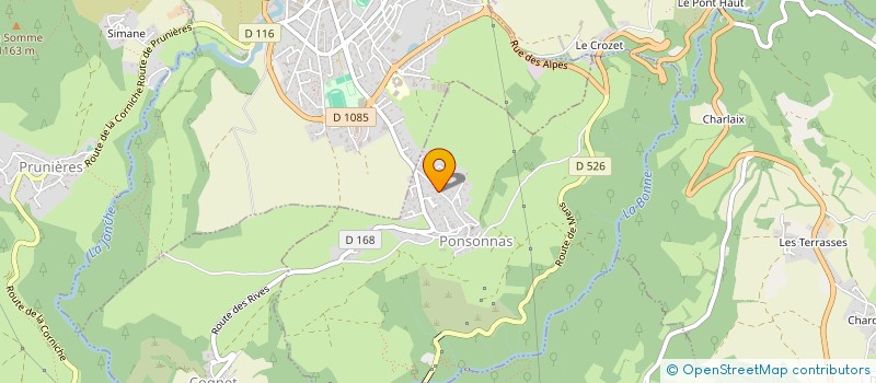 localisation de l'entreprise MYVIE  PONSONNAS