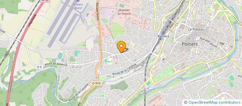 localisation de l'entreprise MYXLAB 86 à POITIERS