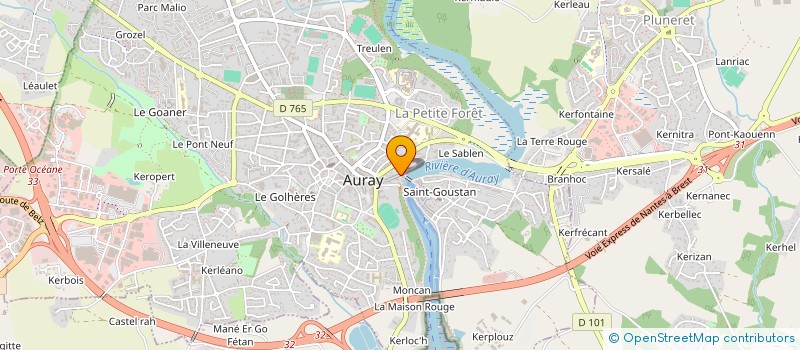 localisation de l'entreprise MYYO à AURAY