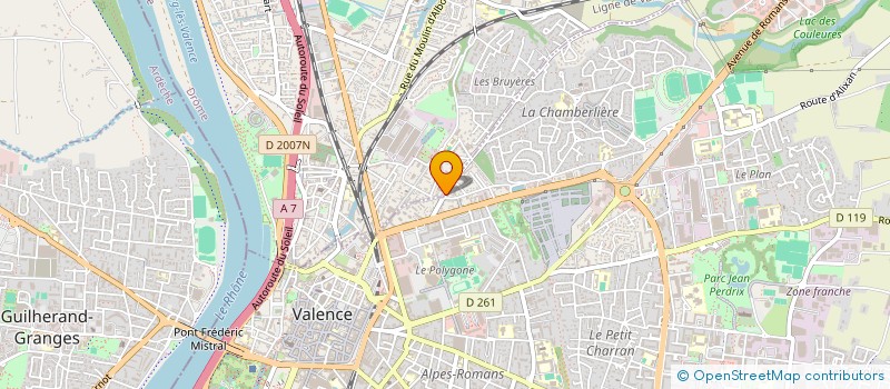 localisation de l'entreprise MZ CENTER à BOURG-LES-VALENCE