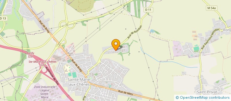 localisation de l'entreprise MZ CHOCO  SAINTE-MARIE-AUX-CHENES