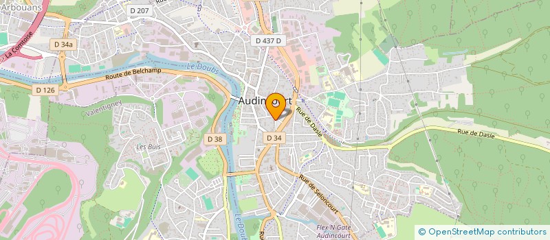 localisation de l'entreprise MZ-FC  AUDINCOURT