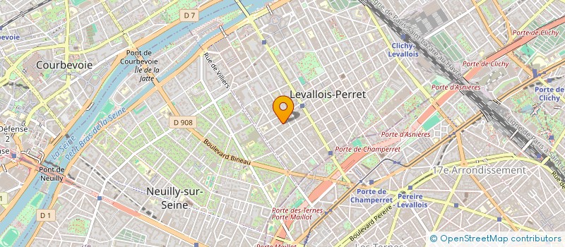 localisation de l'entreprise MZ IMMOBILIER à LEVALLOIS-PERRET