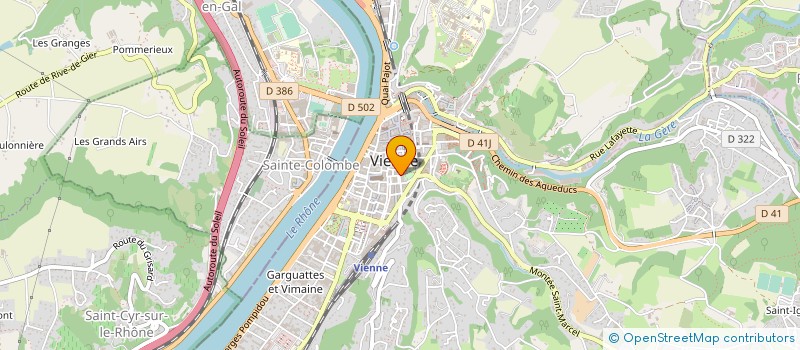 localisation de l'entreprise MZ INVEST à VIENNE