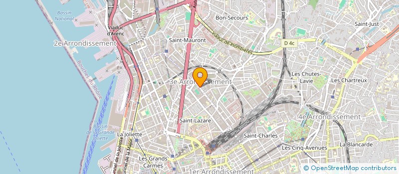 localisation de l'entreprise MZ PRO BTP à MARSEILLE