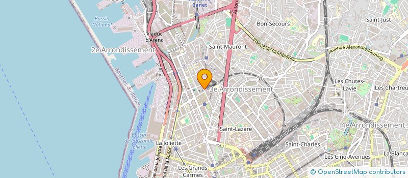 localisation de l'entreprise MZ SERVICES à MARSEILLE