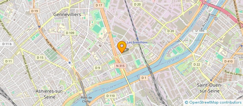 localisation de l'entreprise MZ-TECH à GENNEVILLIERS