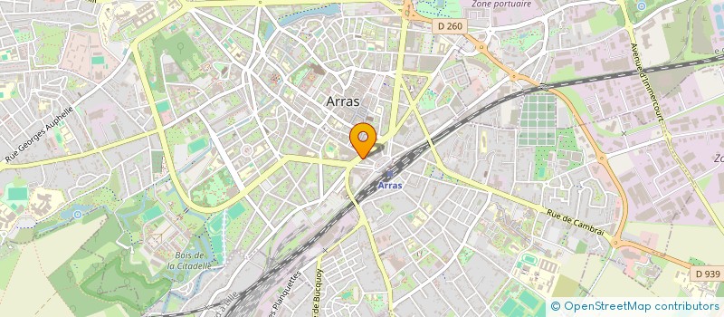 localisation de l'entreprise MZ TRANS à ARRAS